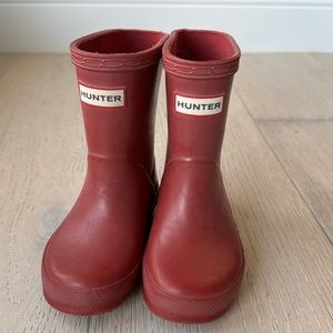 Hunter Original Kids Rain boots Military Red US6 / EU 22